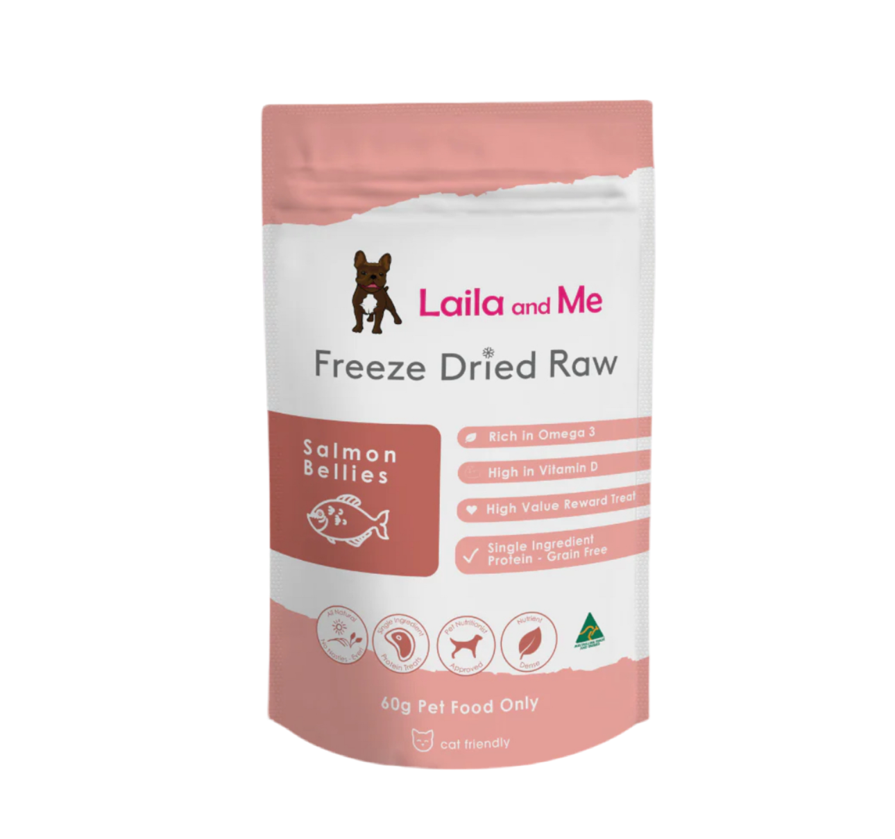Freeze Dried Raw Salmon Bellies