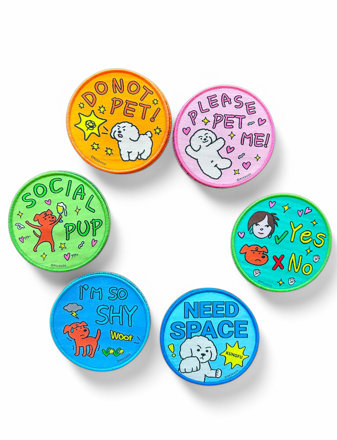 Dog Mood Velcro Sticker