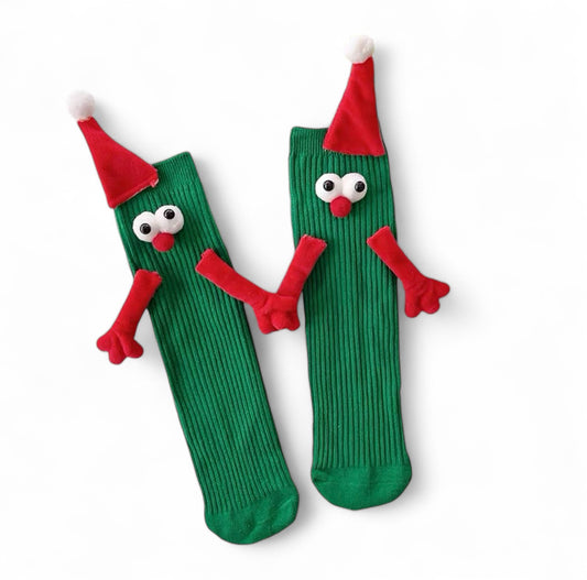 Christmas Socks w Magnetic Hands